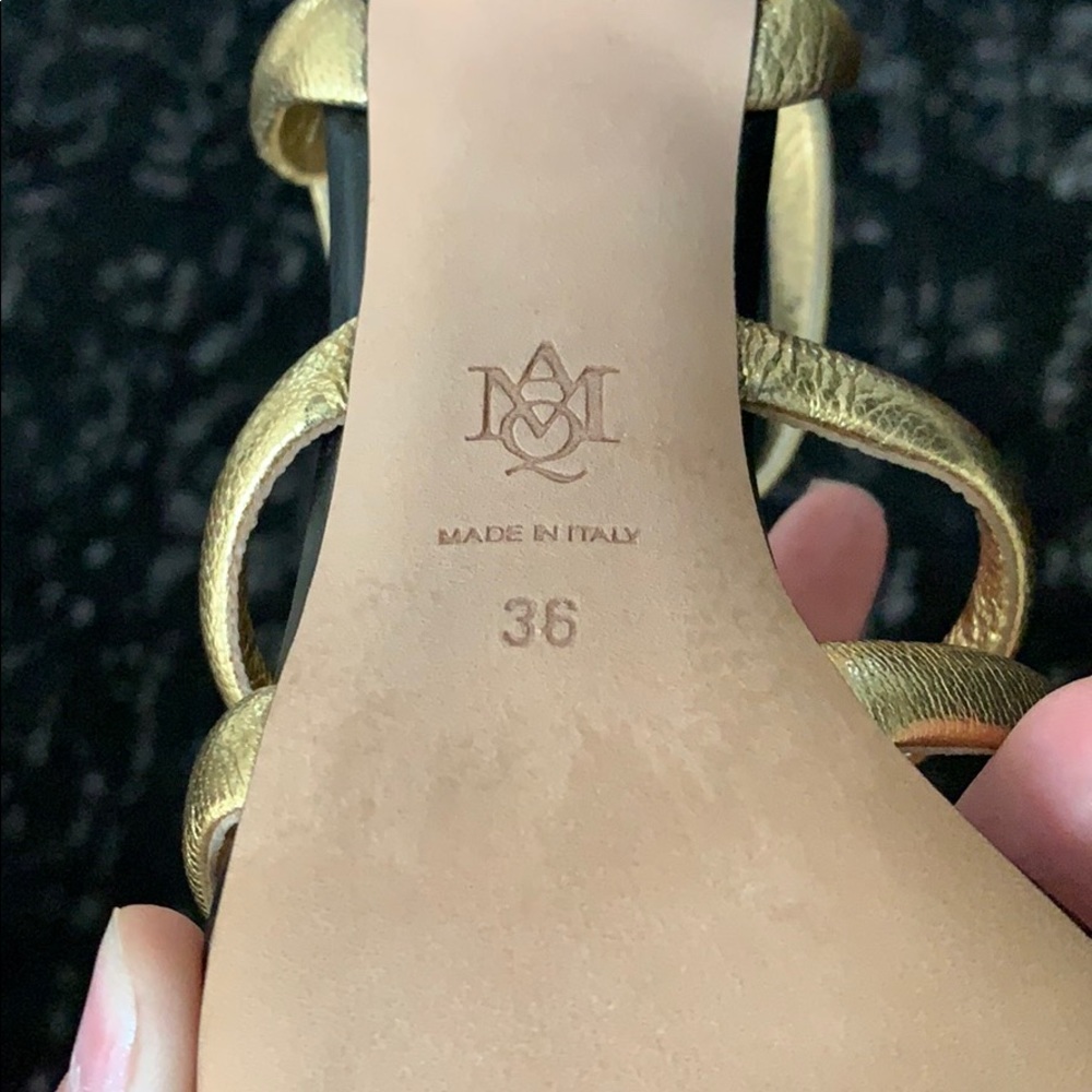 Alexander McQueen - Sandal pelle s. Cuoio gold - Picture 5 of 11